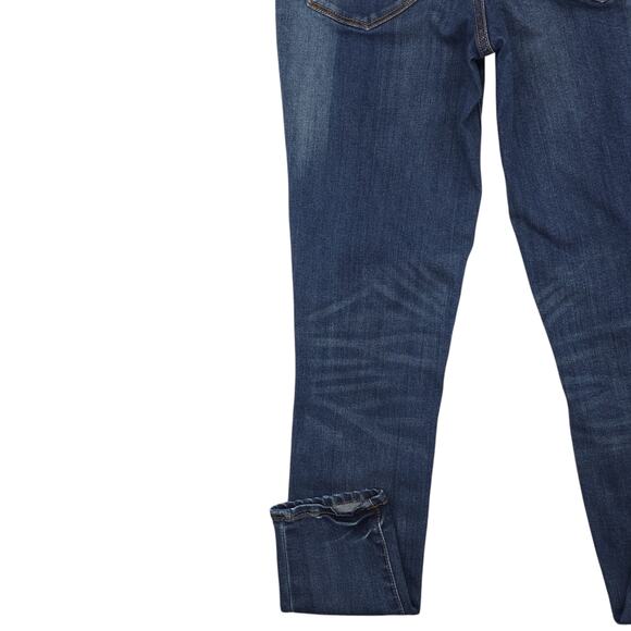 Mossimo Jeans Womens 1 Blue Jeggings High Waisted Distressed Medium Wash Denim - Picture 11 of 12